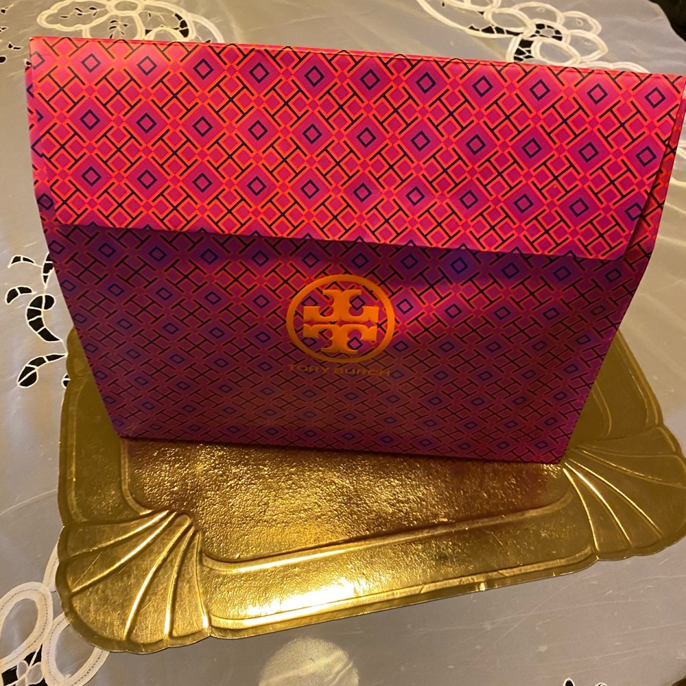 Tory Burch gift bag.